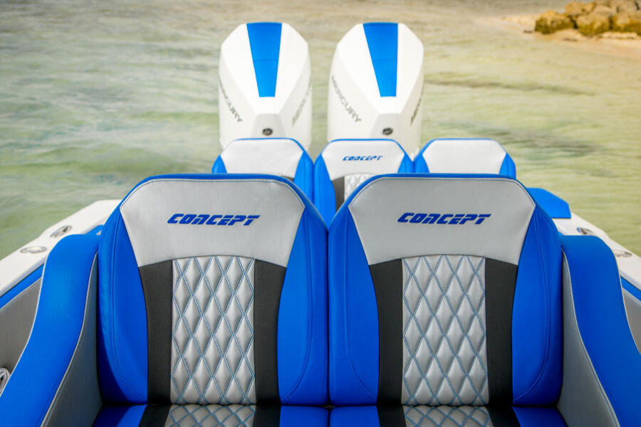 Luxury Seating: <p>With your choice of color, textures and stitching patterns, the seats on your Concept 36 are a focal point.</p>
